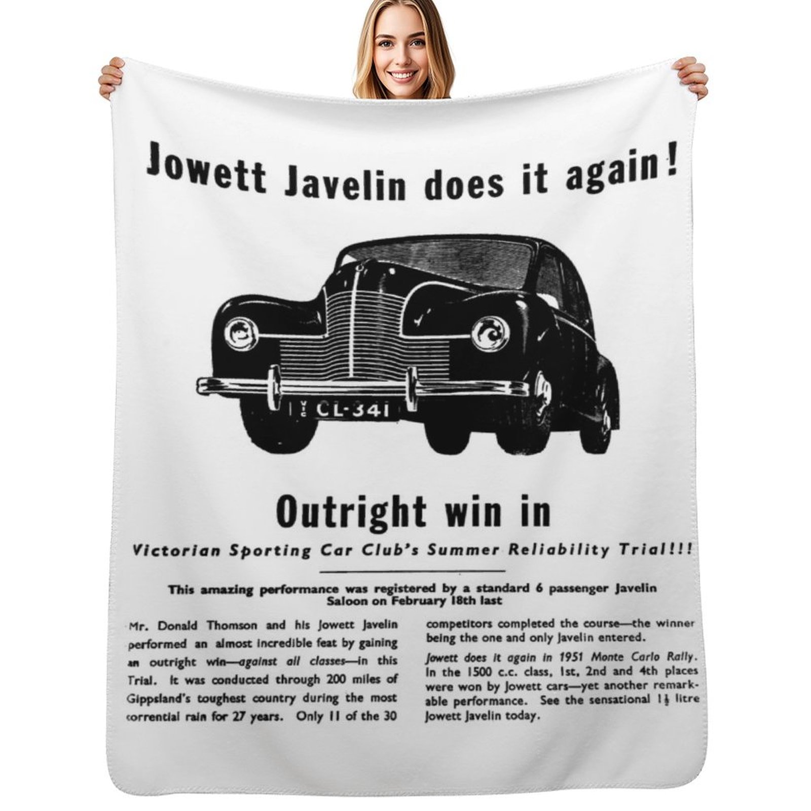 Javelin Throwing - JOWETT JAVELIN Throw Blanket for sofa