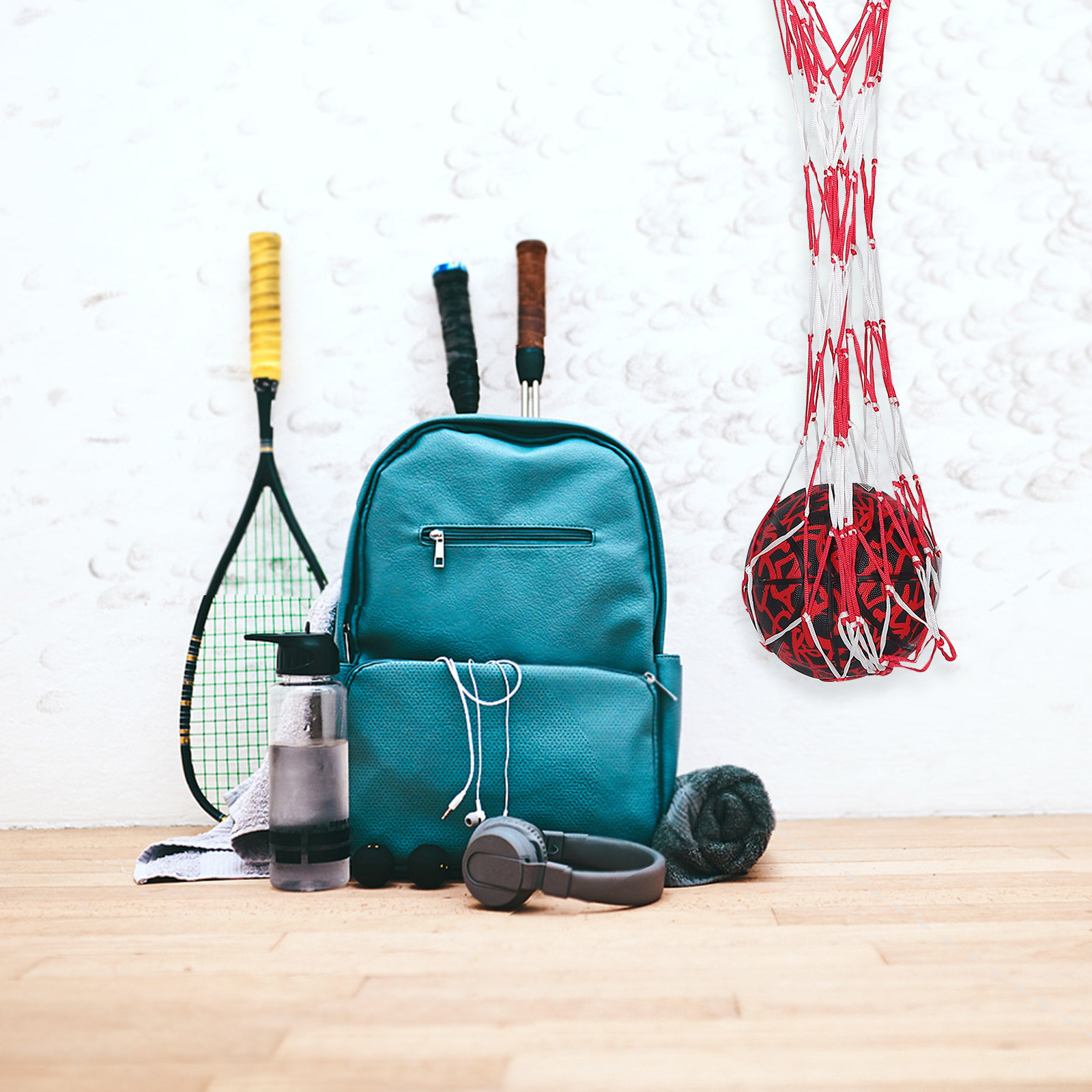 Sports Equipment Bag - Mesh Ball Storage Bag Portable Carrying