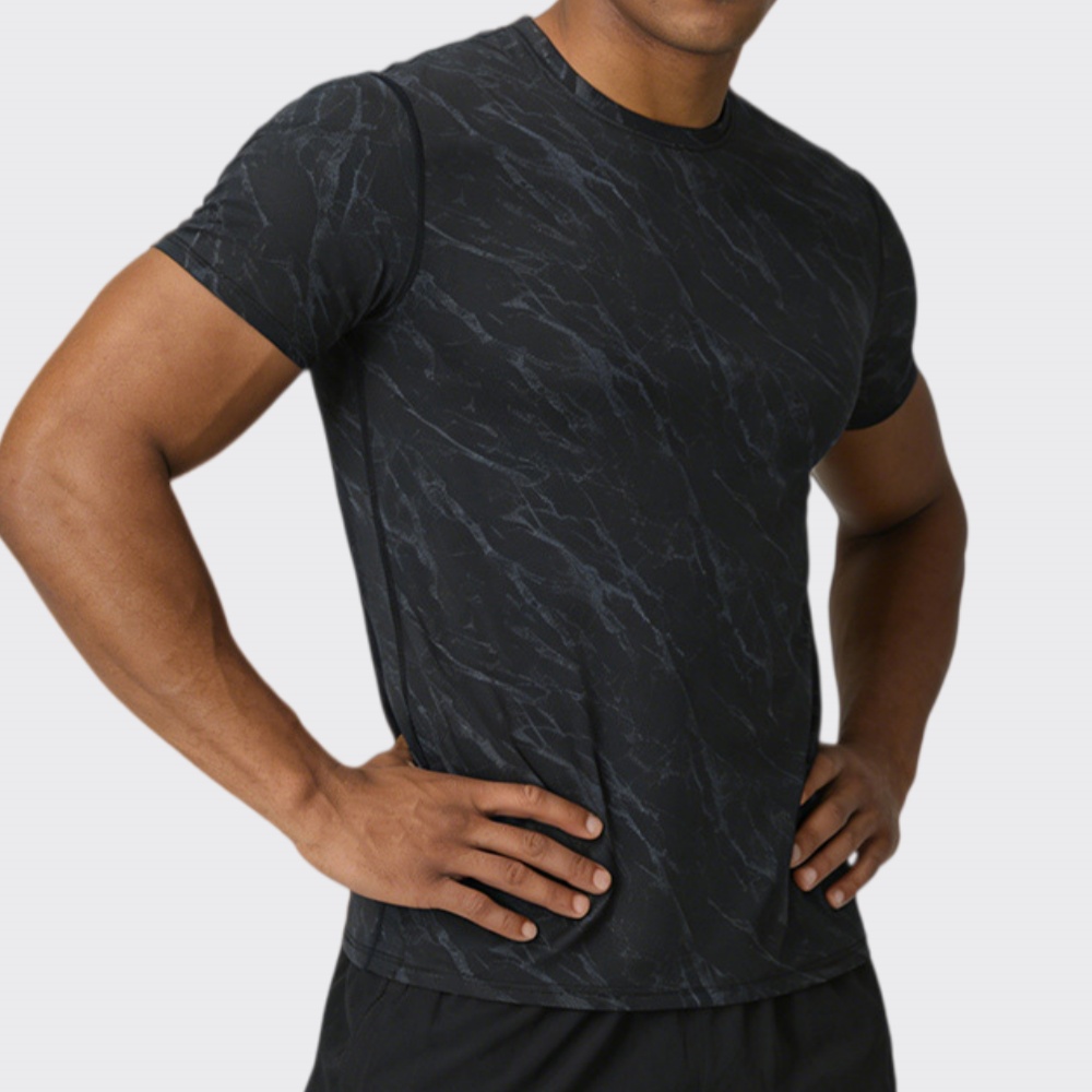 Sports Equipment Logos - Summer Men's Quick-Dry Fitness T-Shirt Short