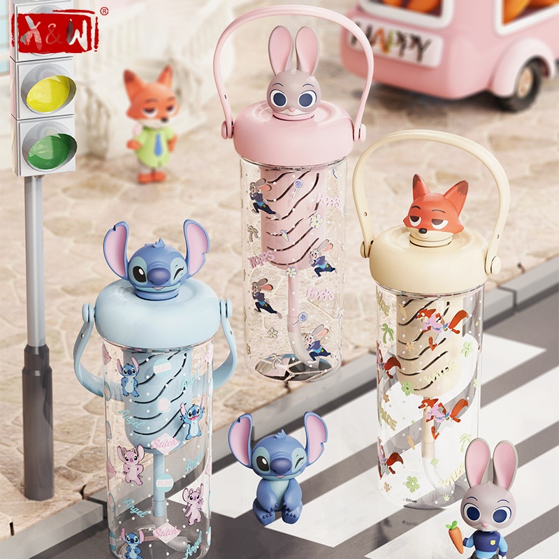 X Sports Equipment - X&W Zootopia Straw Water Bottle Summer
