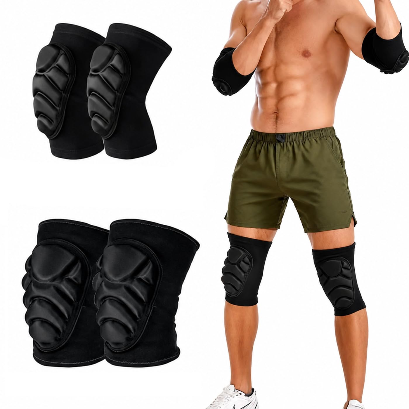 Volleyball Knee Pad - 1 Pair Volleyball Elbow Pads &