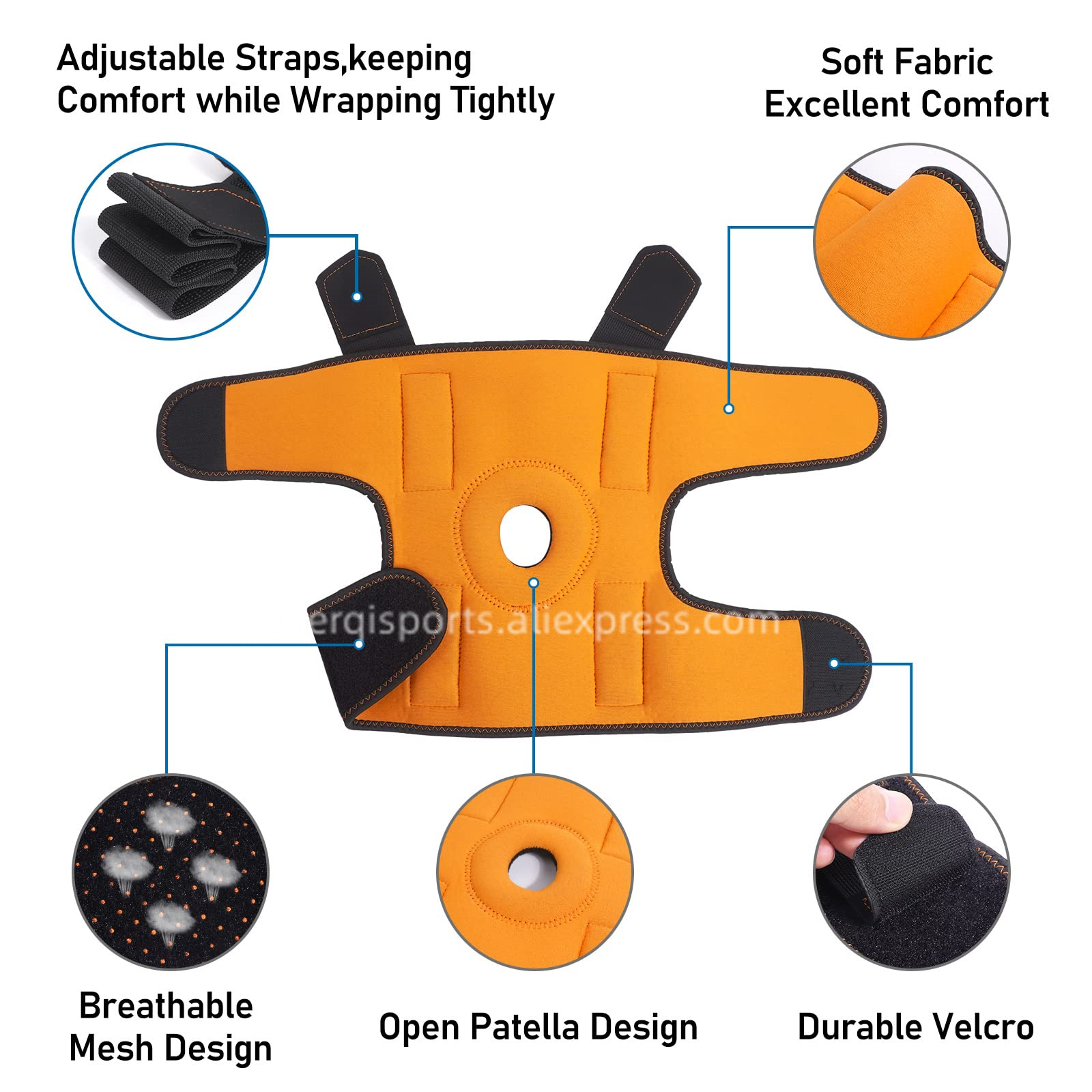 1Pcs Knee Brace Support for Ar - Volleyball Knee Pad recension och pris