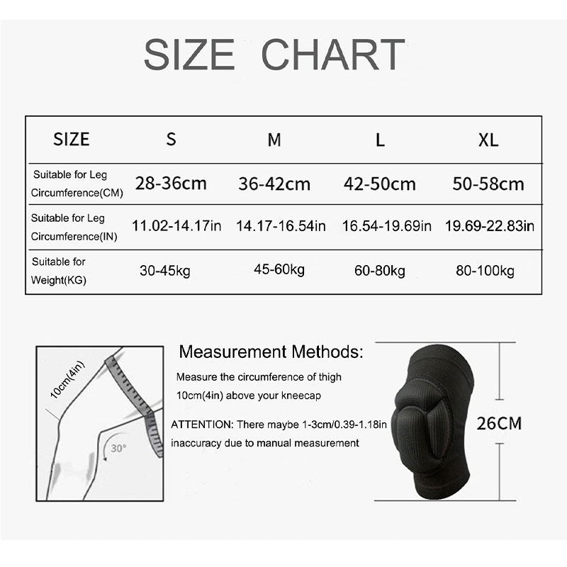 1 Pair/2Pcs Thickening Knee Pa - Volleyball Knee Pad recension och pris
