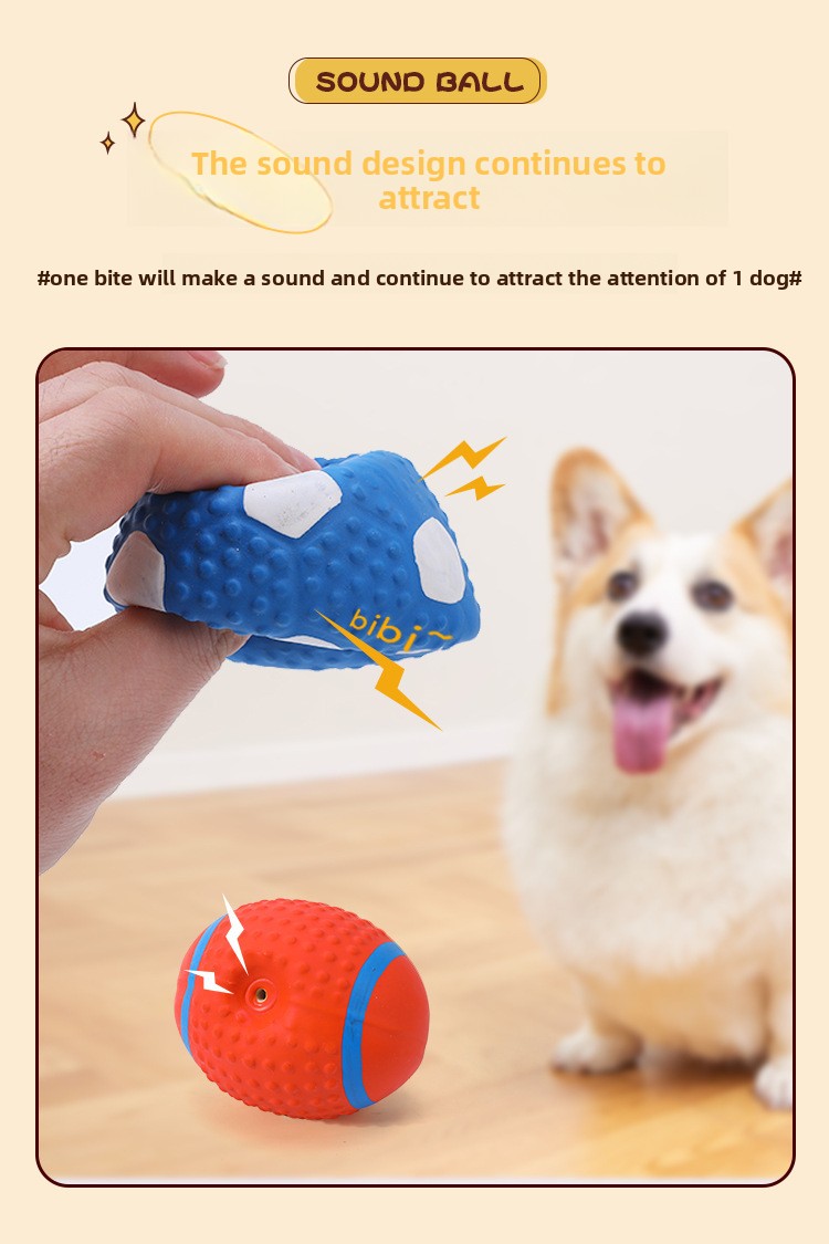 ZHAYA Pet Squeaky Interactive  - Rugby Training Ball recension och pris