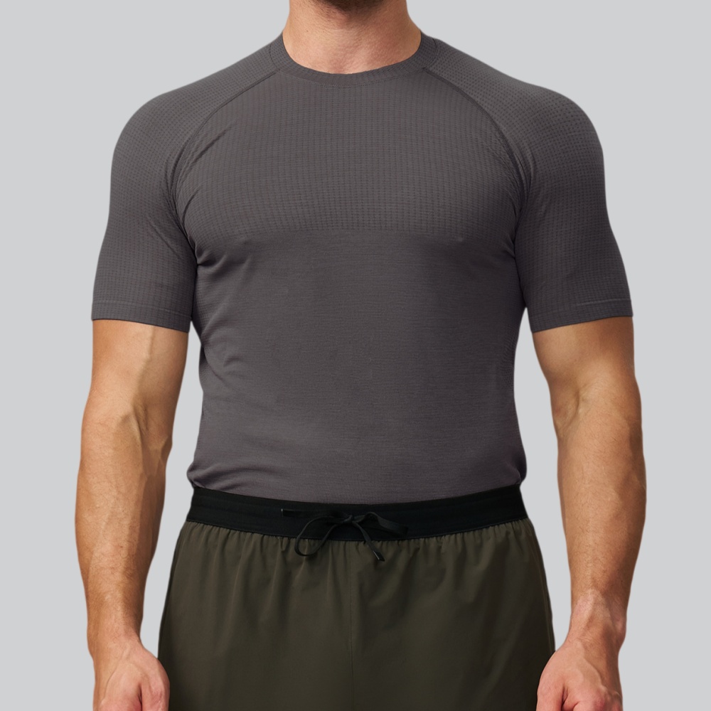Men's Solid Color Sports T-shi - Sports Equipment Logos recension och pris