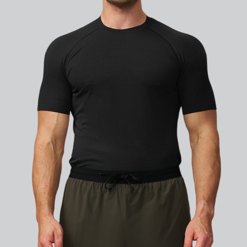 Men's Solid Color Sports T-shi - Sports Equipment Logos recension och pris