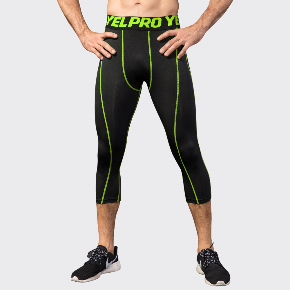 Men Compression Fitness Leggin - Sports Equipment Logos recension och pris