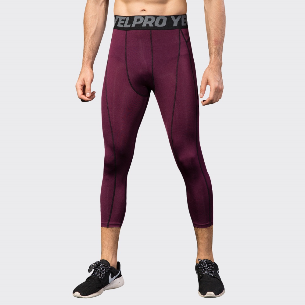 Men Compression Fitness Leggin - Sports Equipment Logos recension och pris