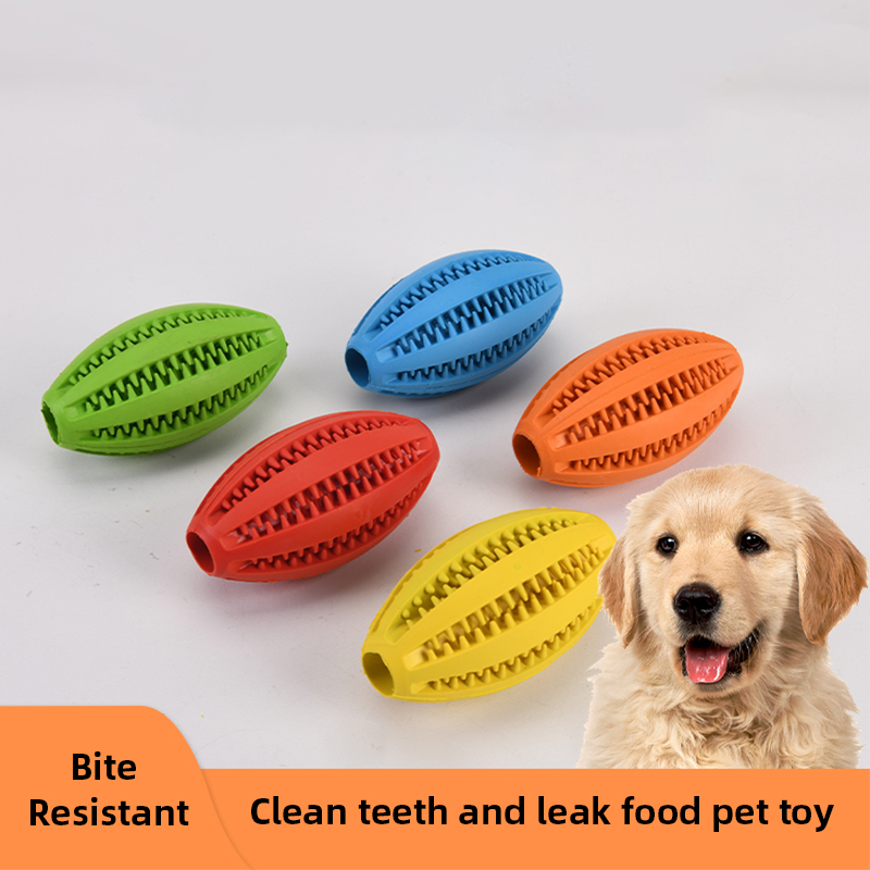 Dog Rubber Leakage Ball Dogs M - Rugby Training Ball recension och pris