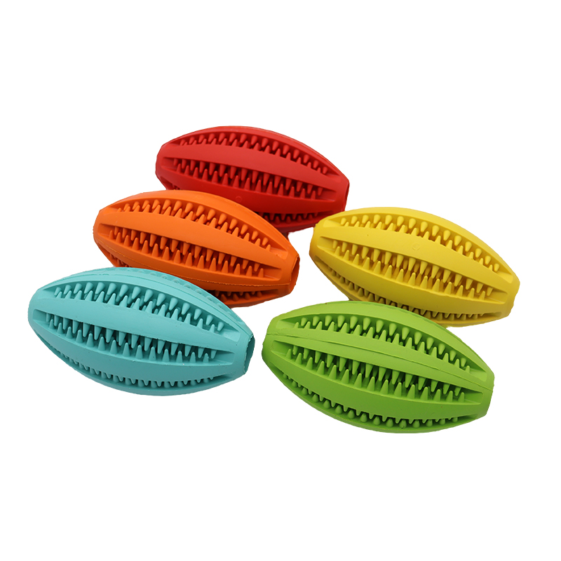 Dog Rubber Leakage Ball Dogs M - Rugby Training Ball recension och pris