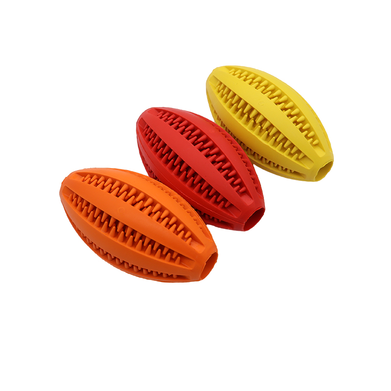 Dog Rubber Leakage Ball Dogs M - Rugby Training Ball recension och pris