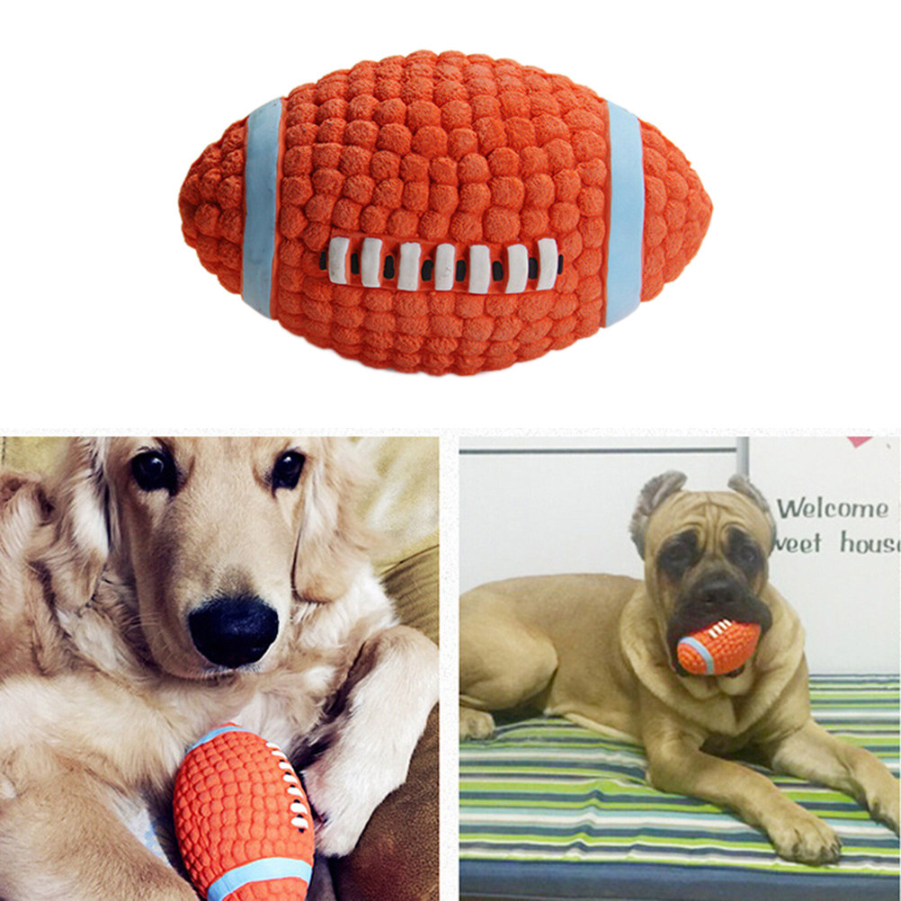 2Pcs Sound Chew Ball Set for P - Rugby Training Ball recension och pris
