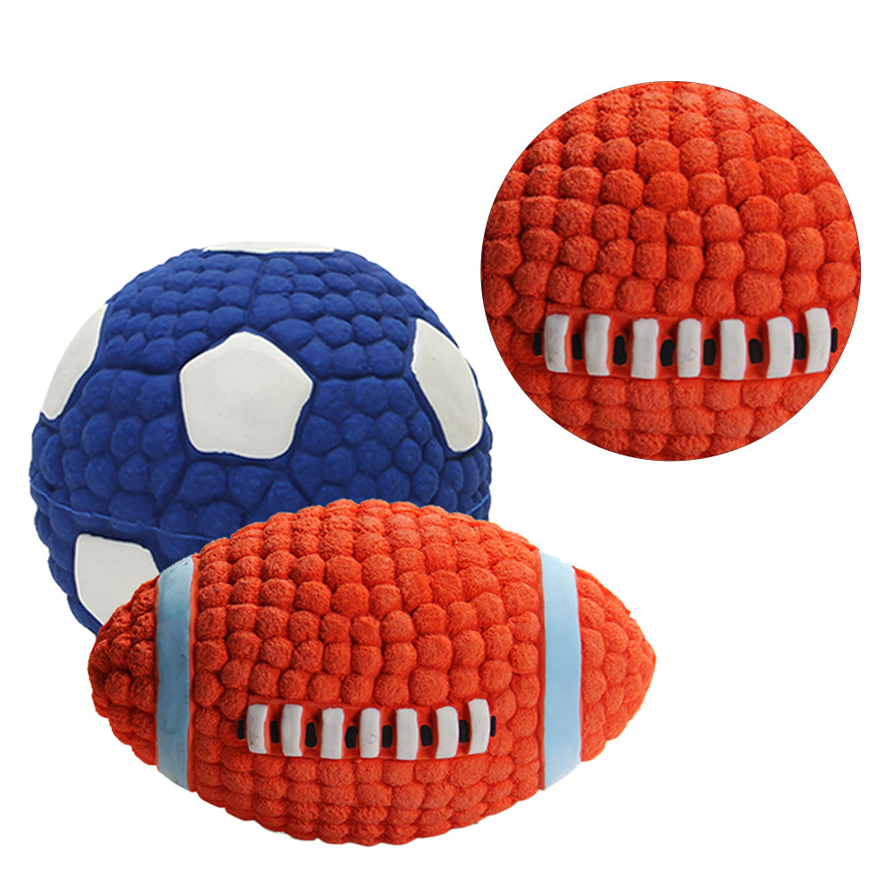 2Pcs Sound Chew Ball Set for P - Rugby Training Ball recension och pris