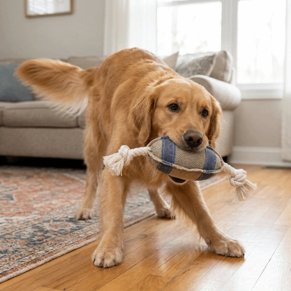Bite Resistant Dog Chew Rugby  - Rugby Training Ball recension och pris