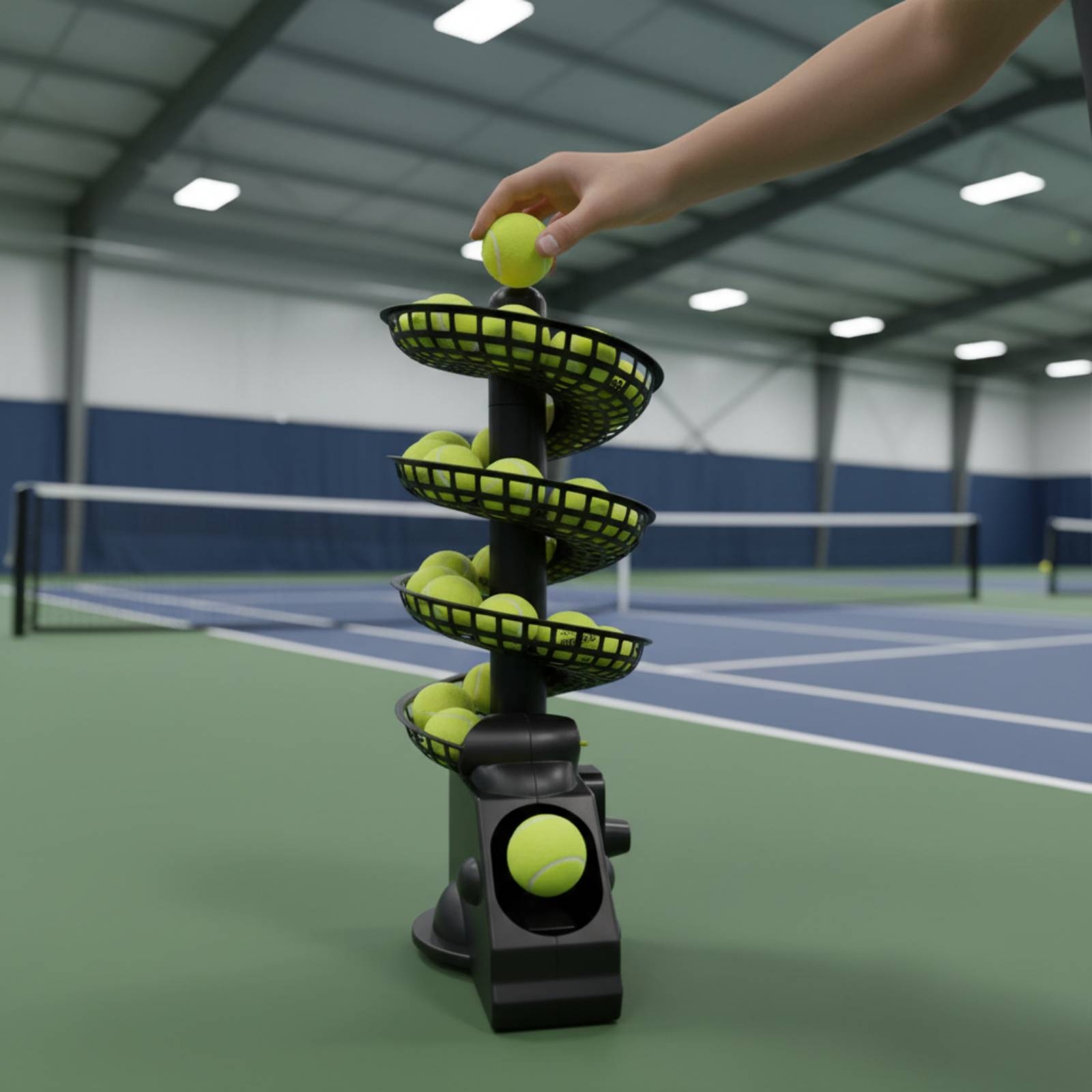 Portable Tennis Ball Machine M - Sports Equipment Tennis recension och pris