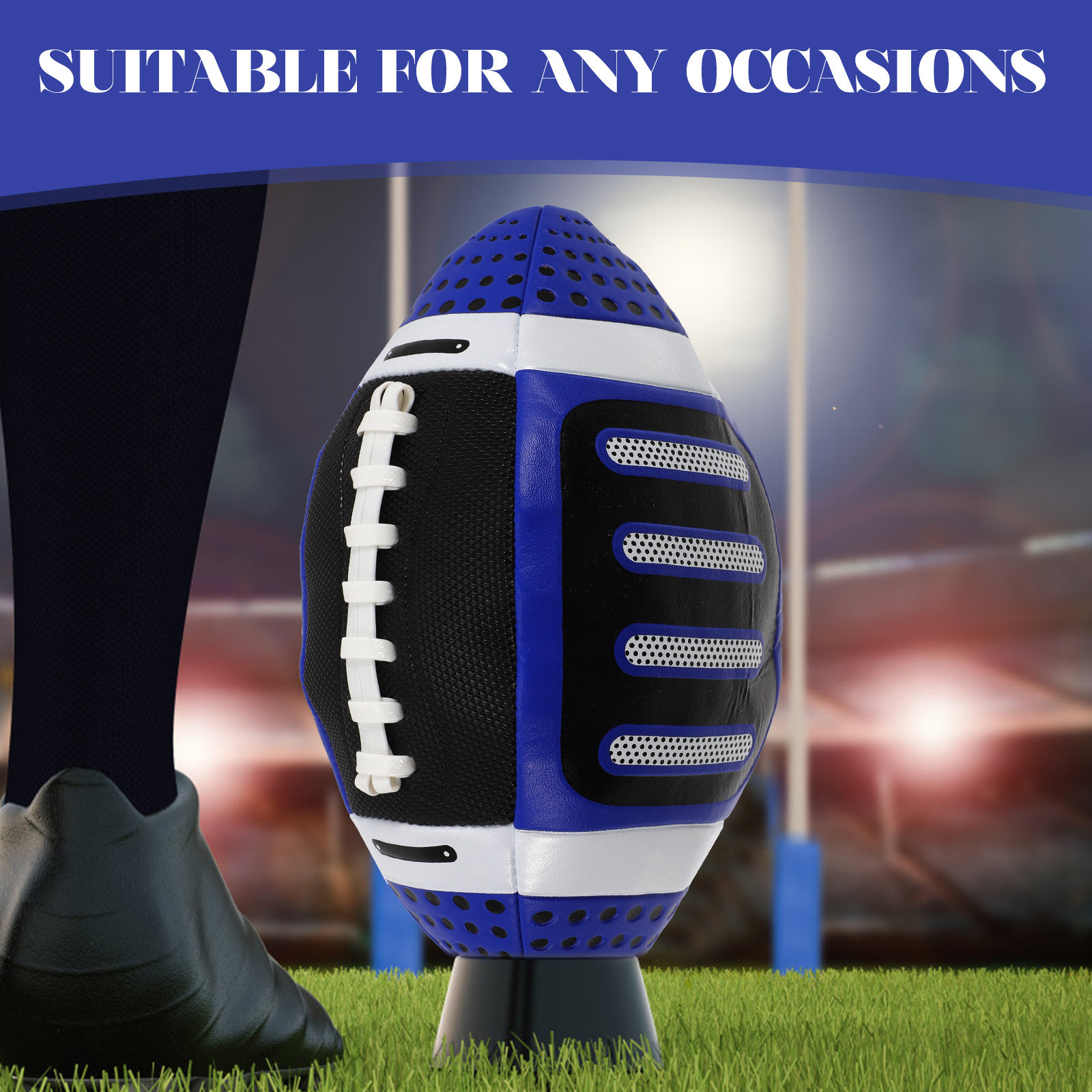 Kids Rugby Ball Children PU Pr - Rugby Training Ball recension och pris