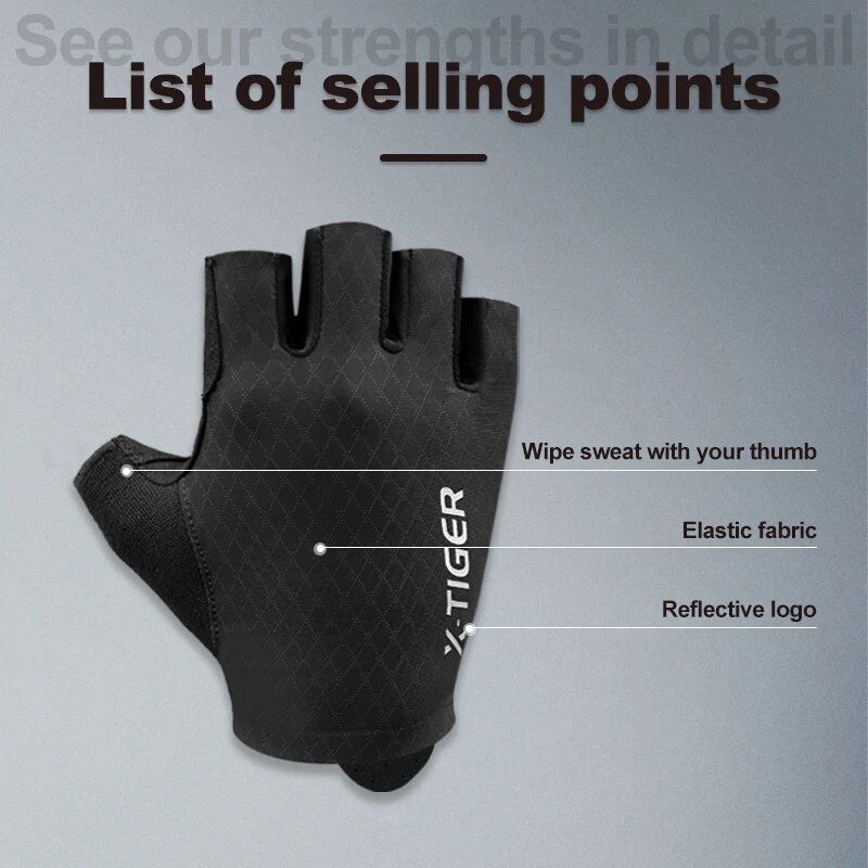 X-TIGER Cycling Gloves Half Fi - X Sports Equipment recension och pris