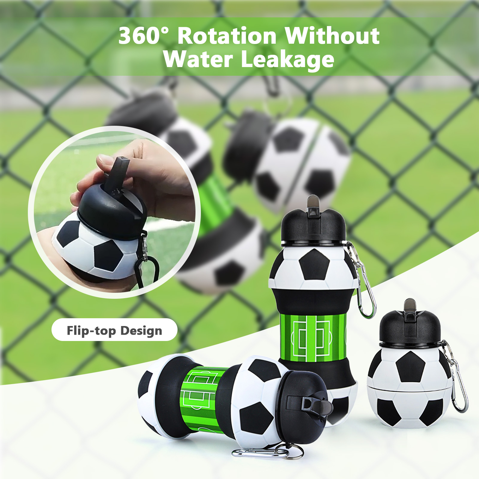 550ml Foldable Football Water  - Sports Equipment Stores recension och pris