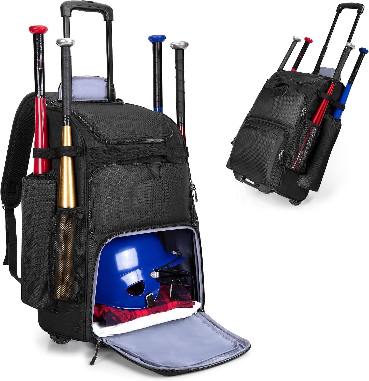 Rolling Baseball Backpack With - Sports Equipment Bag recension och pris