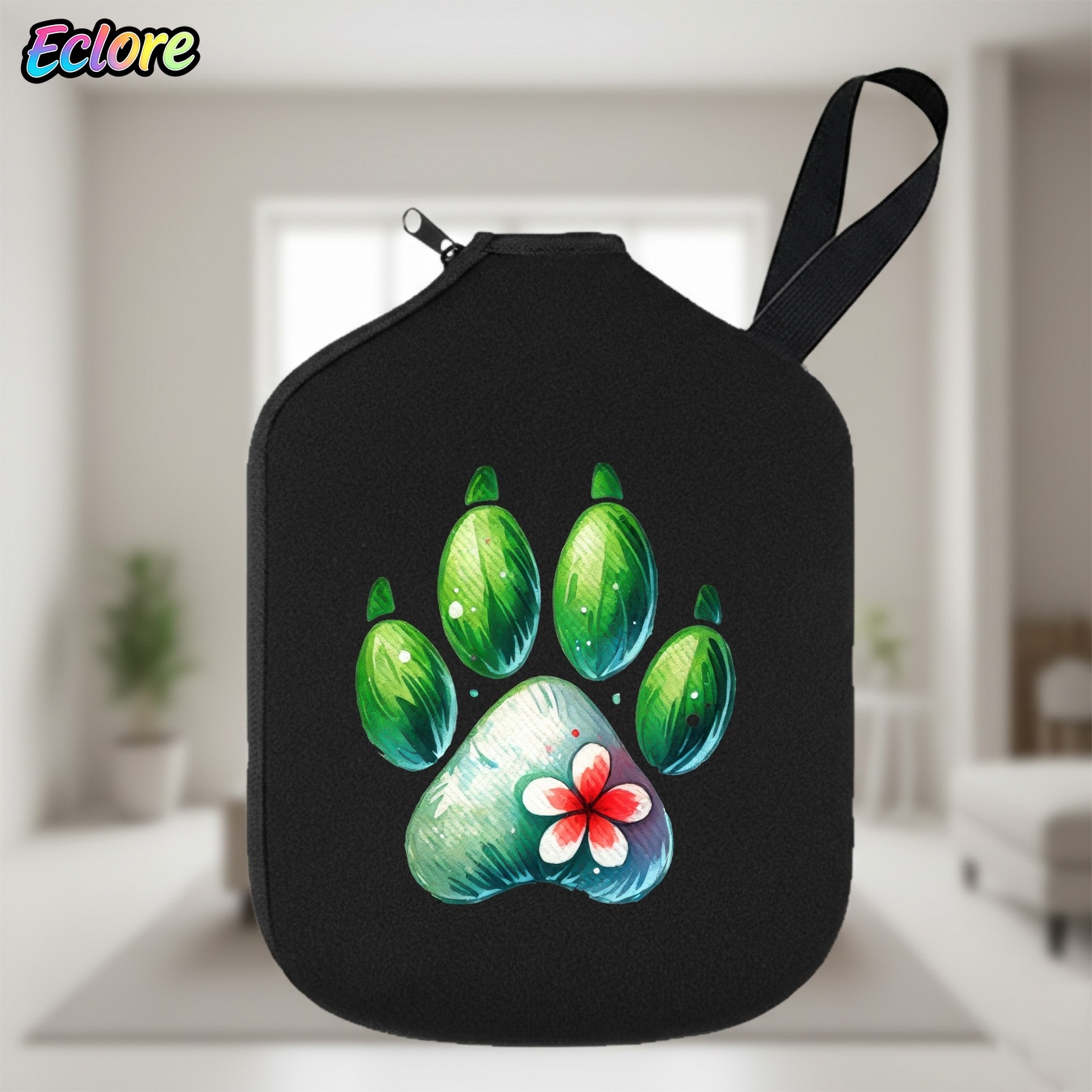 Green Watercolor Paw Print Pad - Pickleball Paddle recension och pris